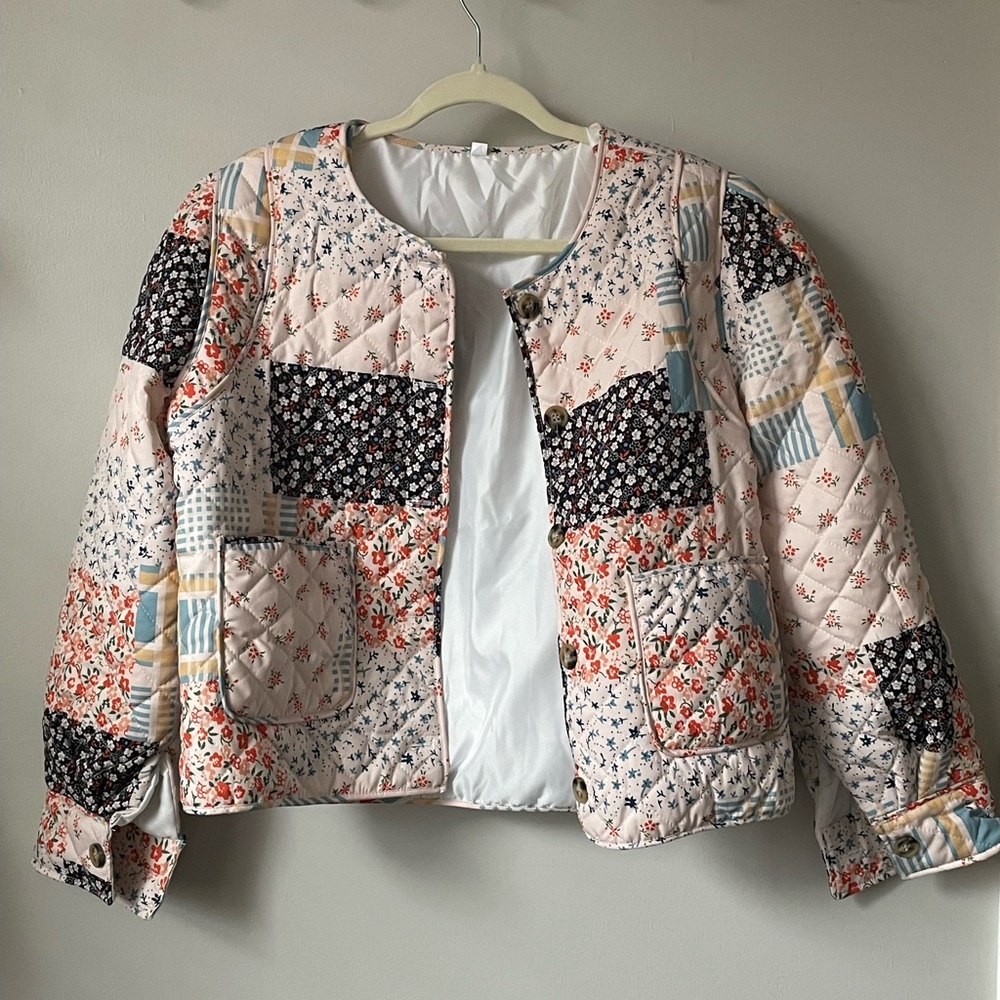 Scandi Style Patchwork Quilted Jacket